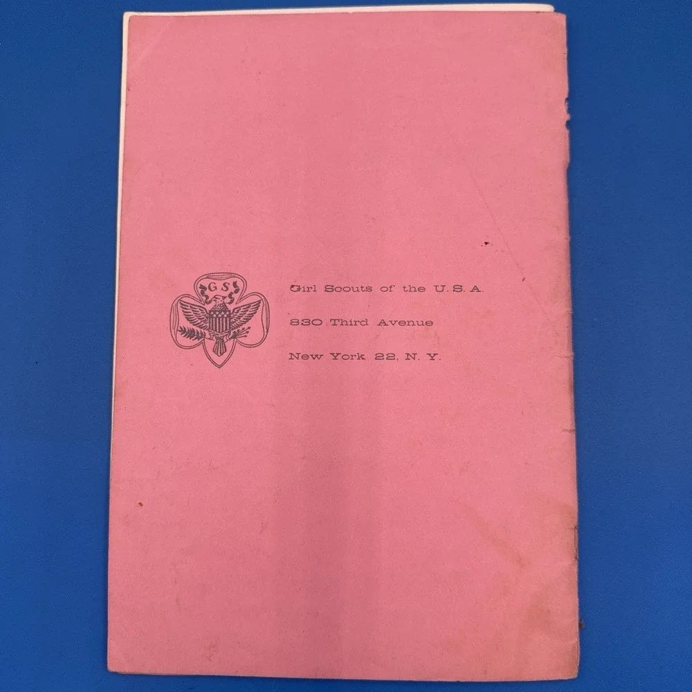 Vintage Girl Scouts SKIP‎ TO MY LOU Song Book (1958) Old Traditional Folk Songs